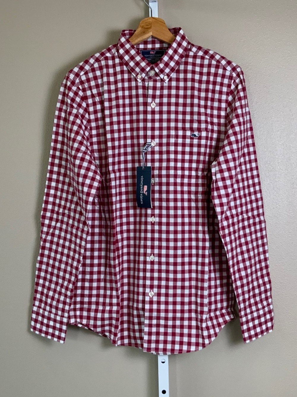 Vineyard Vines Riverhead Gingham Slim Fit Tucker Button Down Oxford Shirt